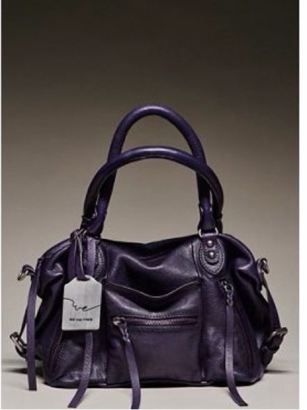 NWT We The Free Baby Emerson Midnight Orchid Free People Boho Leather